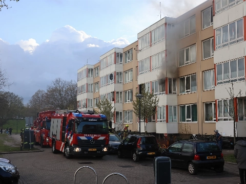 Brand in woning De Visserlaan
