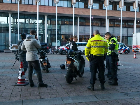 Voertuigcontrole op het Stadserf