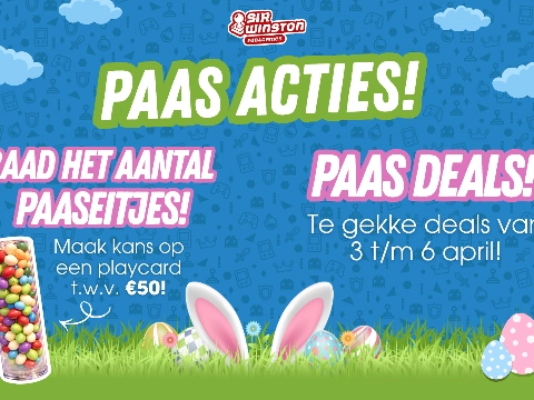 Beleef een onvergetelijk Pasen bij Sir Winston Fun & Games!