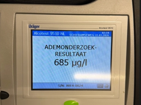 Flink over de schreef met alcohol