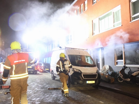 Brand in Van Marumstraat