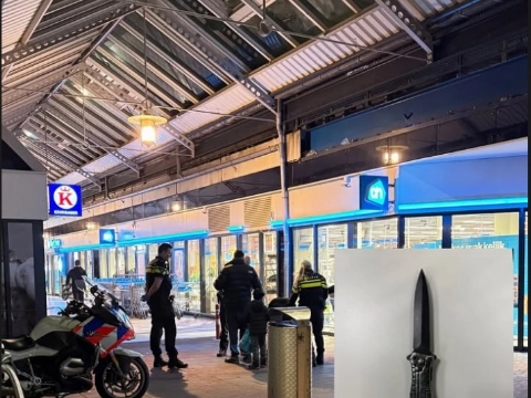 Mes aangetroffen bij preventief fouilleren