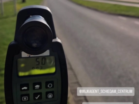 Snelheidscontrole in zuid