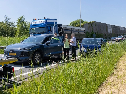 Ongeval op afrit A20