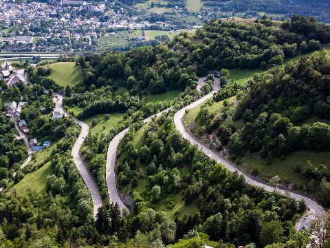 Op weg naar de top van Alpe d'Huez