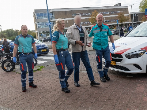 Man op fiets aangereden