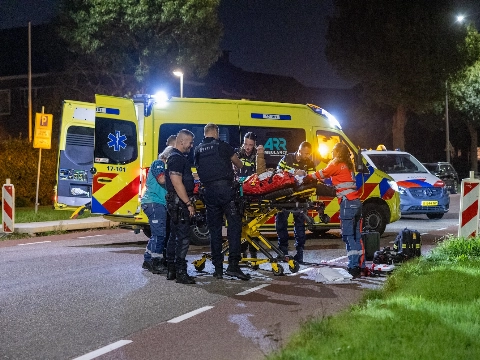 Dronken scooterrijder gewond na val