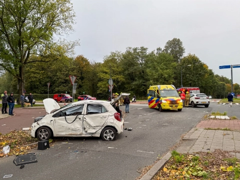 Automobilist gewond na aanrijding