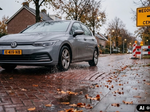 Dit doet omrijden door herfstregen met schokdempers