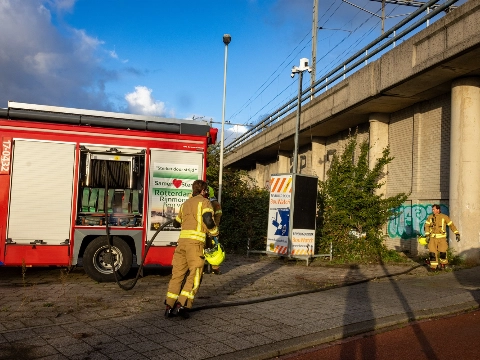 Geen treinen tussen Delft en Rotterdam na brandstichting bij Schiedam