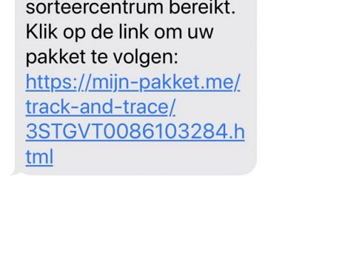 Politie Schiedam: wees alert op sms'jes voor pakketjes