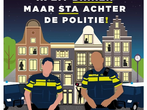 Morele steun voor de politie van weldenkend Nederland