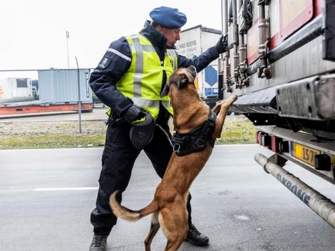 Marechaussee ontdekt drie illegalen in trailer