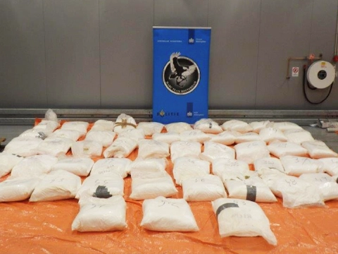Douane onderschept 1329 kilo coca&iuml;ne tussen koffiebonen