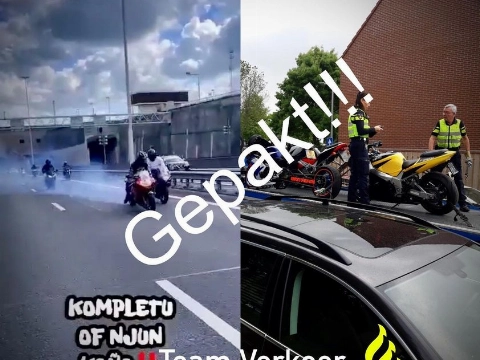 Politie neemt vier motorfietsen in beslag na bizar rijgedrag