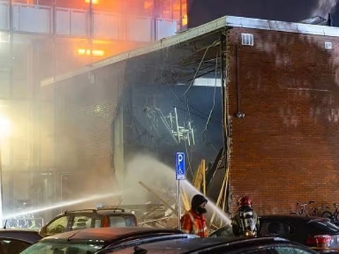 Meerdere arrestaties na zware explosie onder sportschool in Amsterdam