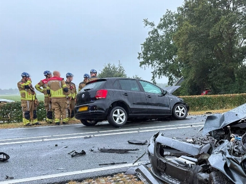 Ravage na frontale aanrijding