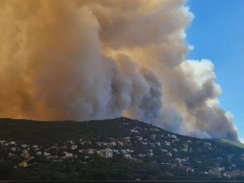 Grote natuurbrand aan Spaanse kust