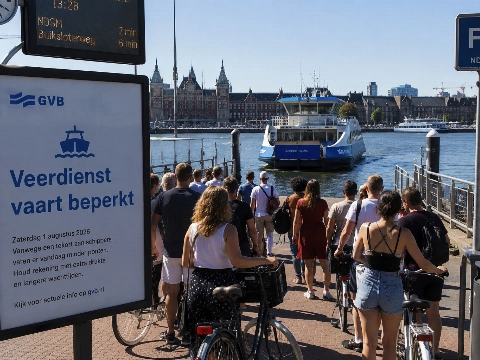 Minder ponten tijdens drukke Canal Parade door tekort aan schippers