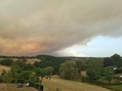 Natuurbrand in Belgische Hoge Venen breidt zich snel uit