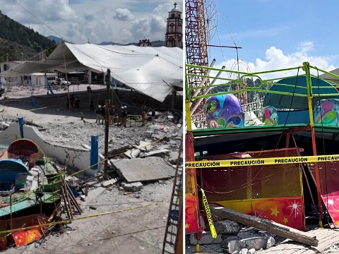 Tien doden en 81 gewonden door vuurwerkexplosie bij kerk in Mexico