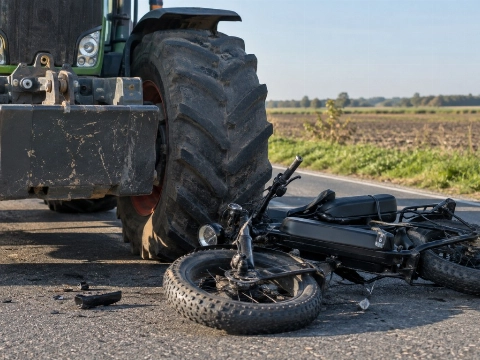 Jongen op fatbike gewond bij botsing met tractor in Zeewolde