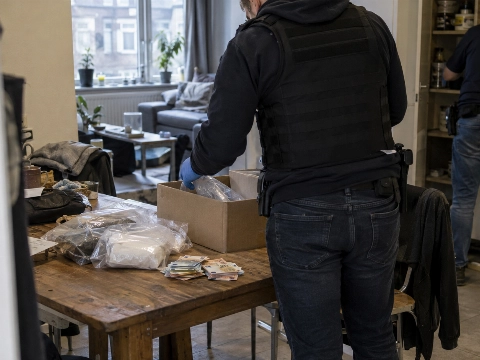 Kilo’s drugs, wapens en veel contant geld gevonden in Groningse woning