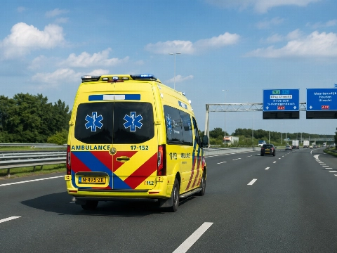 Dode bij botsing tussen auto en vrachtwagen op snelweg