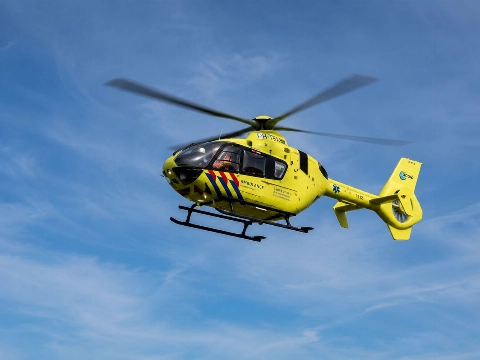 Fietser ernstig gewond na val, traumahelikopter ingezet