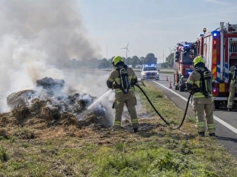 Honderden meldingen van brandjes langs wegen tijdens boerenactie op Prinsjesdag