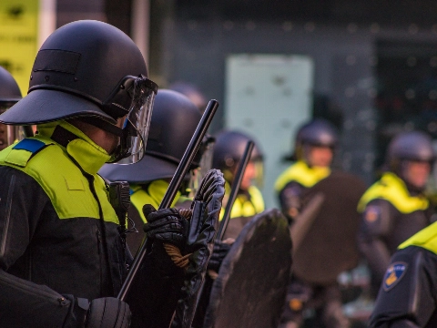 Wegen naar het Malieveld afgesloten.